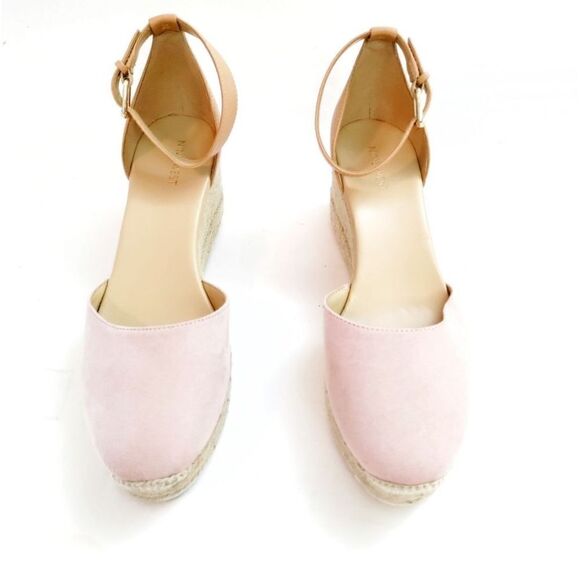 NINE WEST ARIELA ESPADRILLE SANDAL BLUSH ROSE WOMENS SIZE 9.5 - Picture 2 of 9